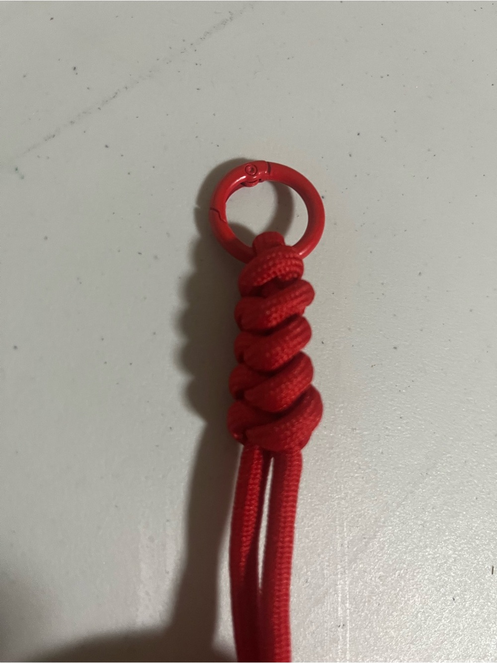 Compact Red Mini Tote Keychain Bag - Picture 3 of 5